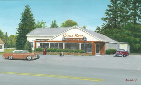 Cross Roads Store- Newtown Scenes 12 X 20  by Rick Kuhn
